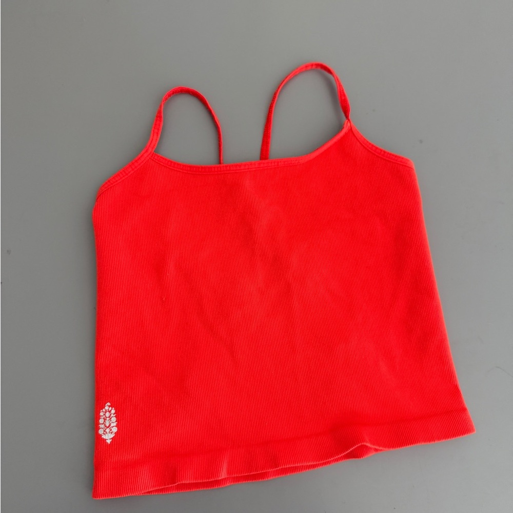 Free People FP Movement Tighten Up Strappy Back Tank in Scarlet - Picture 3 of 5